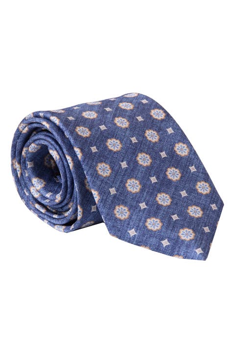 Antinori - Extra Long Printed Silk Tie for Men