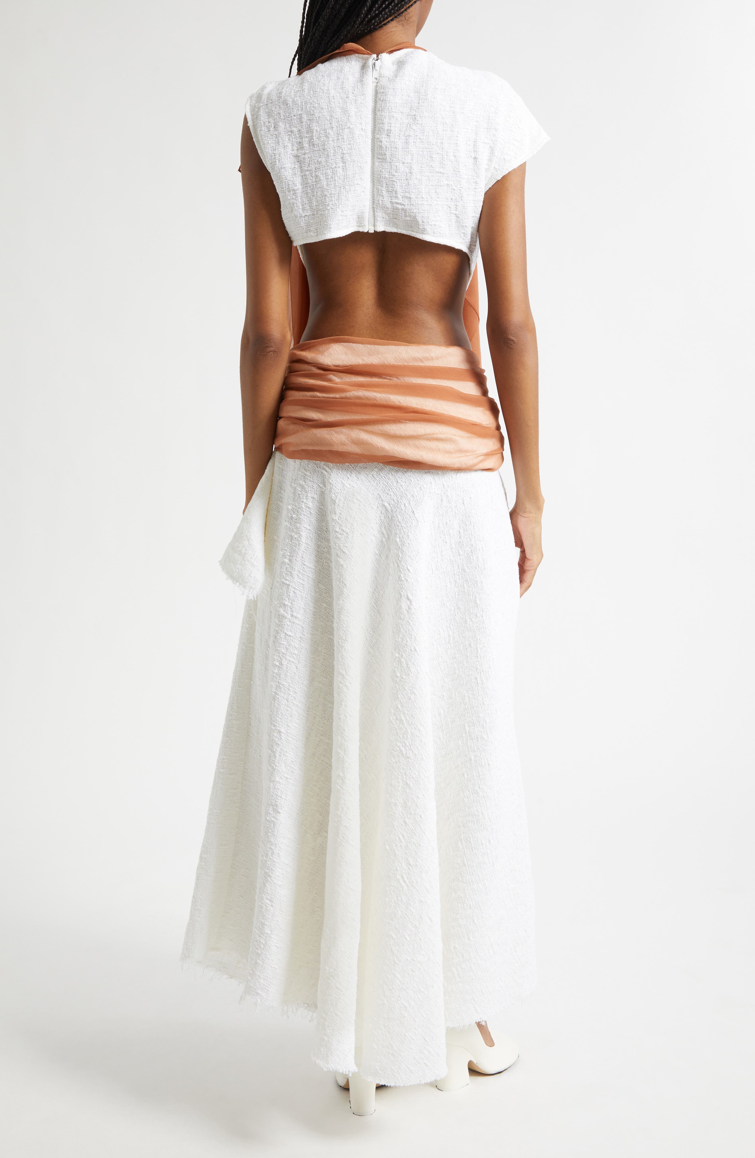 Mixed Media Cape Dress - image 2