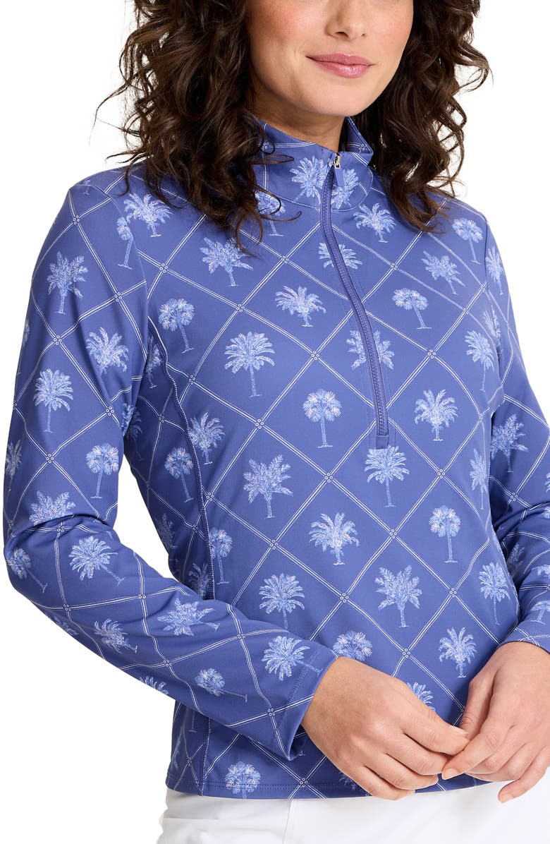 Tommy Bahama IslandZone<sup>®</sup> Abby Getaway Frong Quarter Zip Top, Alternate, color, 
