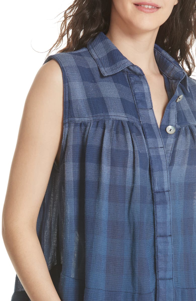 Free People Hey There Sunrise Button Front Shirt, Alternate, color, 