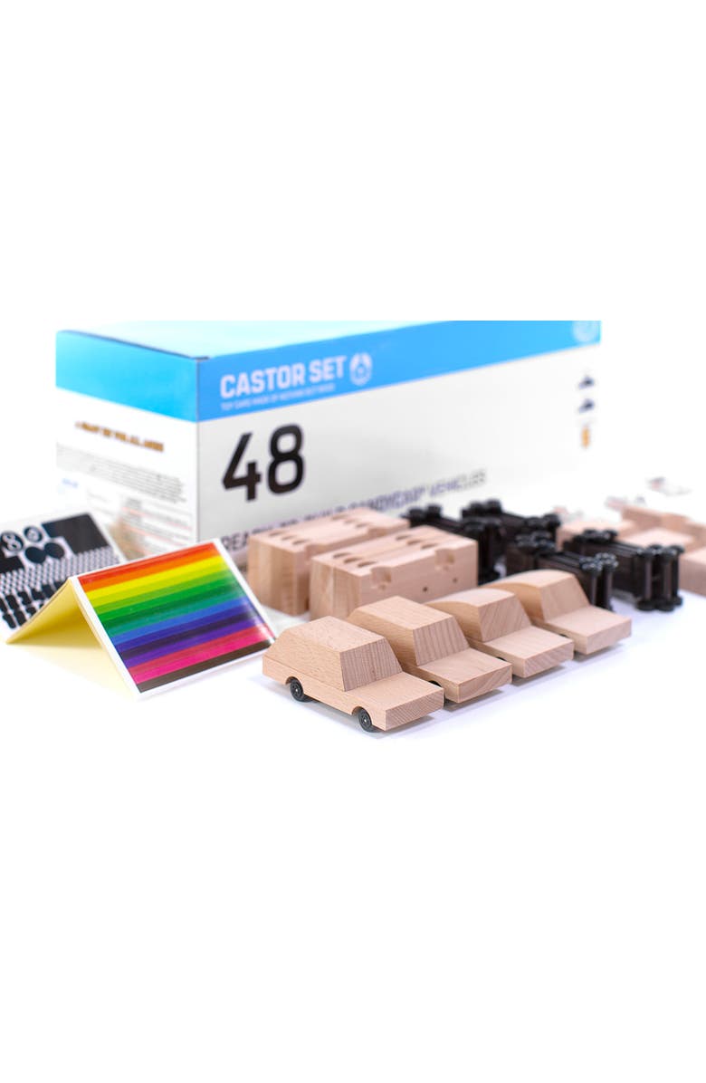 CANDYLAB TOYS 48 Pack Build-it-Yourself CANDYCAR<sup>®</sup> Racers, Alternate, color, Multi