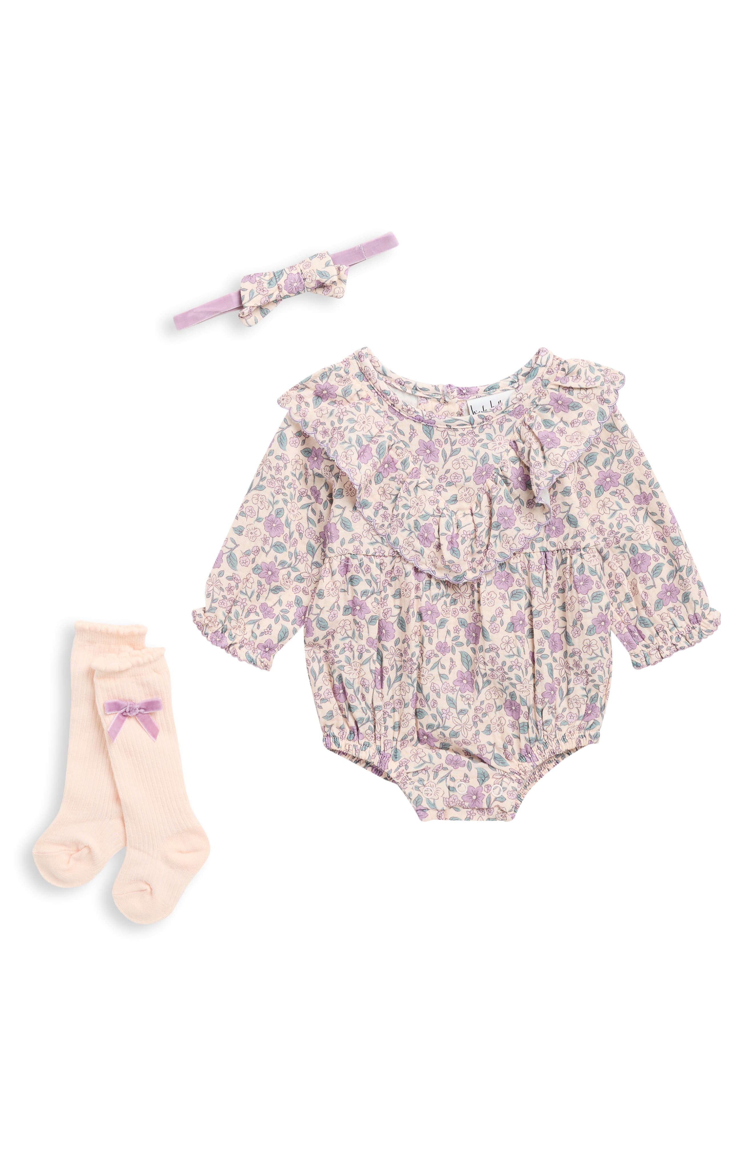Kids' 3-Piece Floral Print Bubble Set