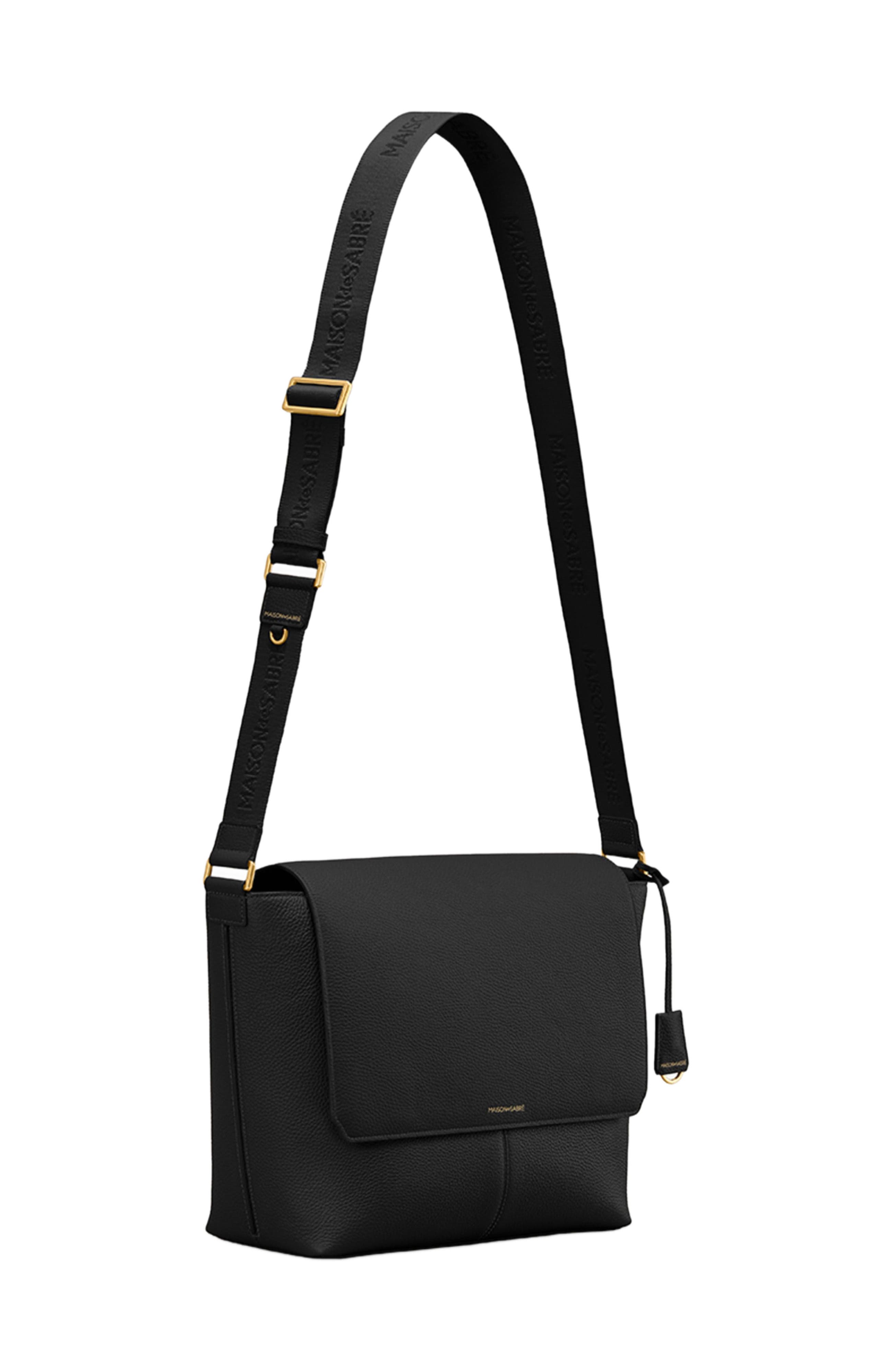 MAISON de SABRÉ Leather Flaire Messenger Bag, Alternate, color, 