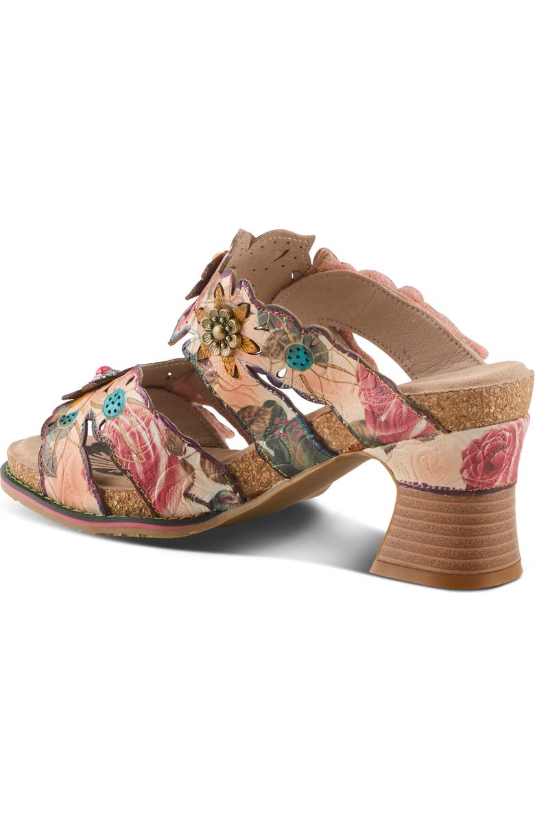 L'Artiste by Spring Step Radiating Sandal, Alternate, color, Peach Multi