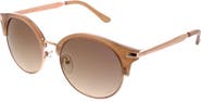 Oscar de la Renta 53mm Round Modern Sunglasses