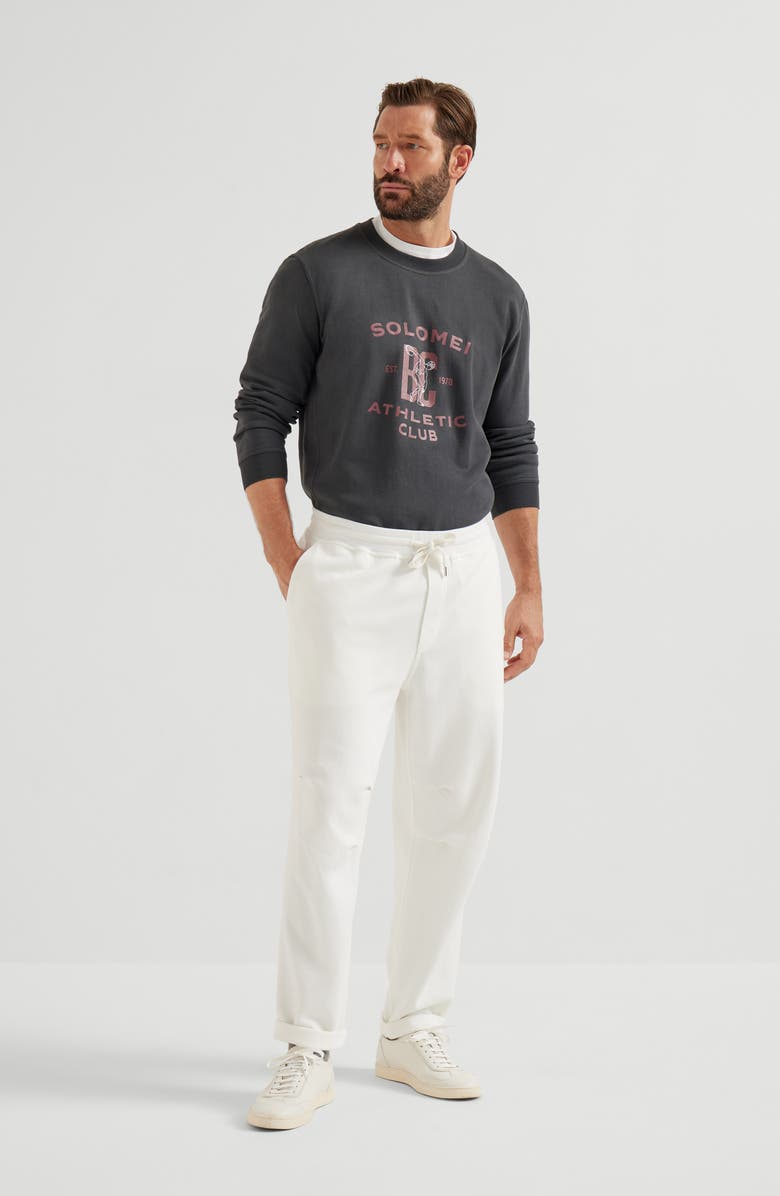 Brunello Cucinelli Sweatshirt with print, Alternate, color, Charcoal