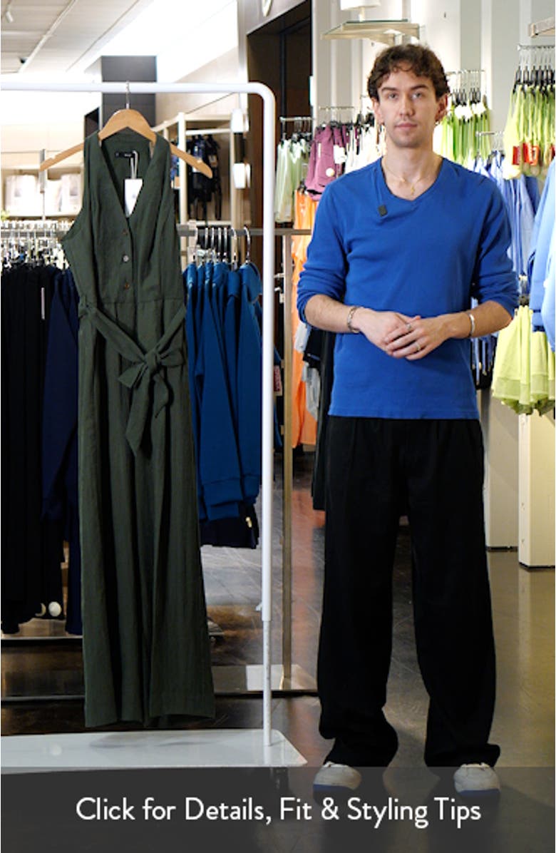 Halter Neck Belted Jumpsuit, sales video thumbnail