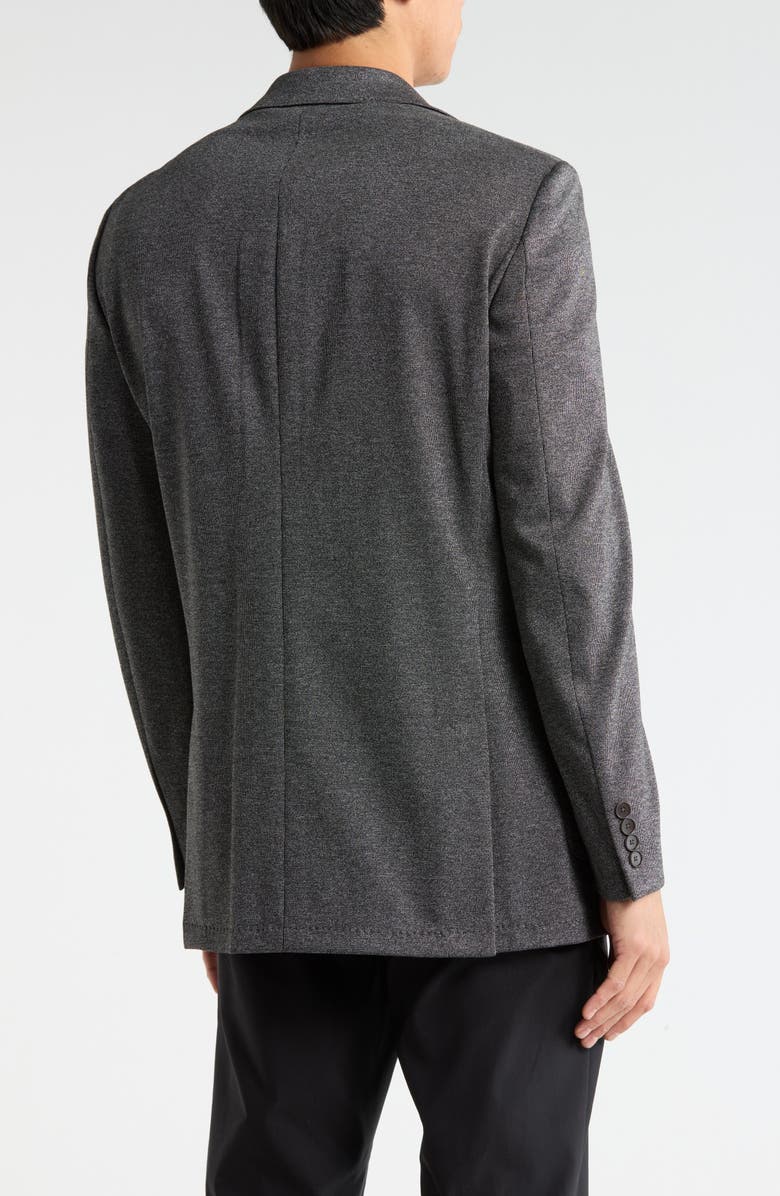 Calvin Klein Heathered Notch Lapel Sport Coat, Alternate, color, Black/ White