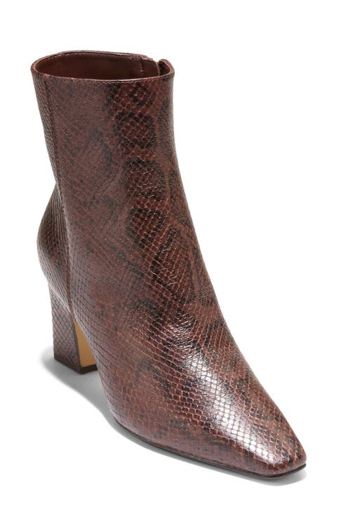 Blanche Leather Snip Toe Bootie
