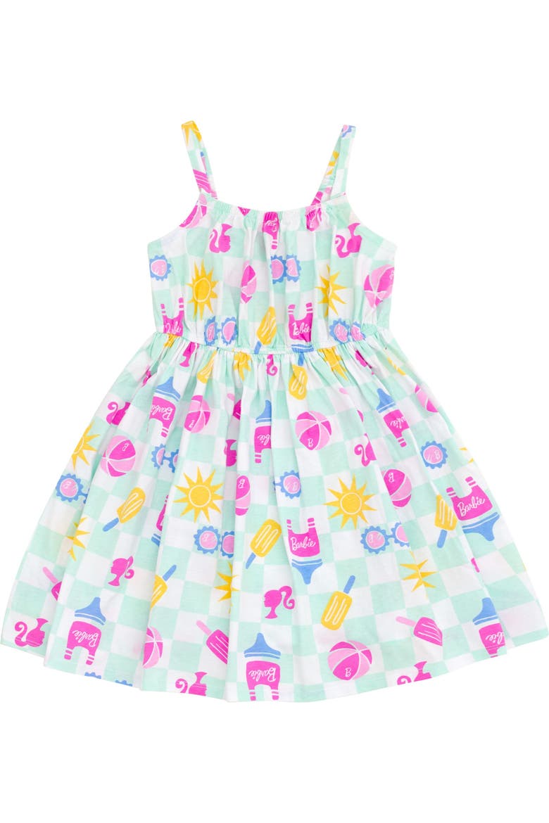 Sleeveless Dress, Main, color, Mint Checkerboard
