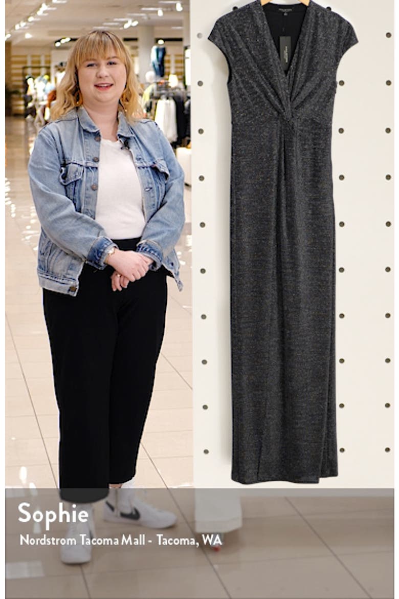 Heritage Metallic Twist Front Jersey Gown video