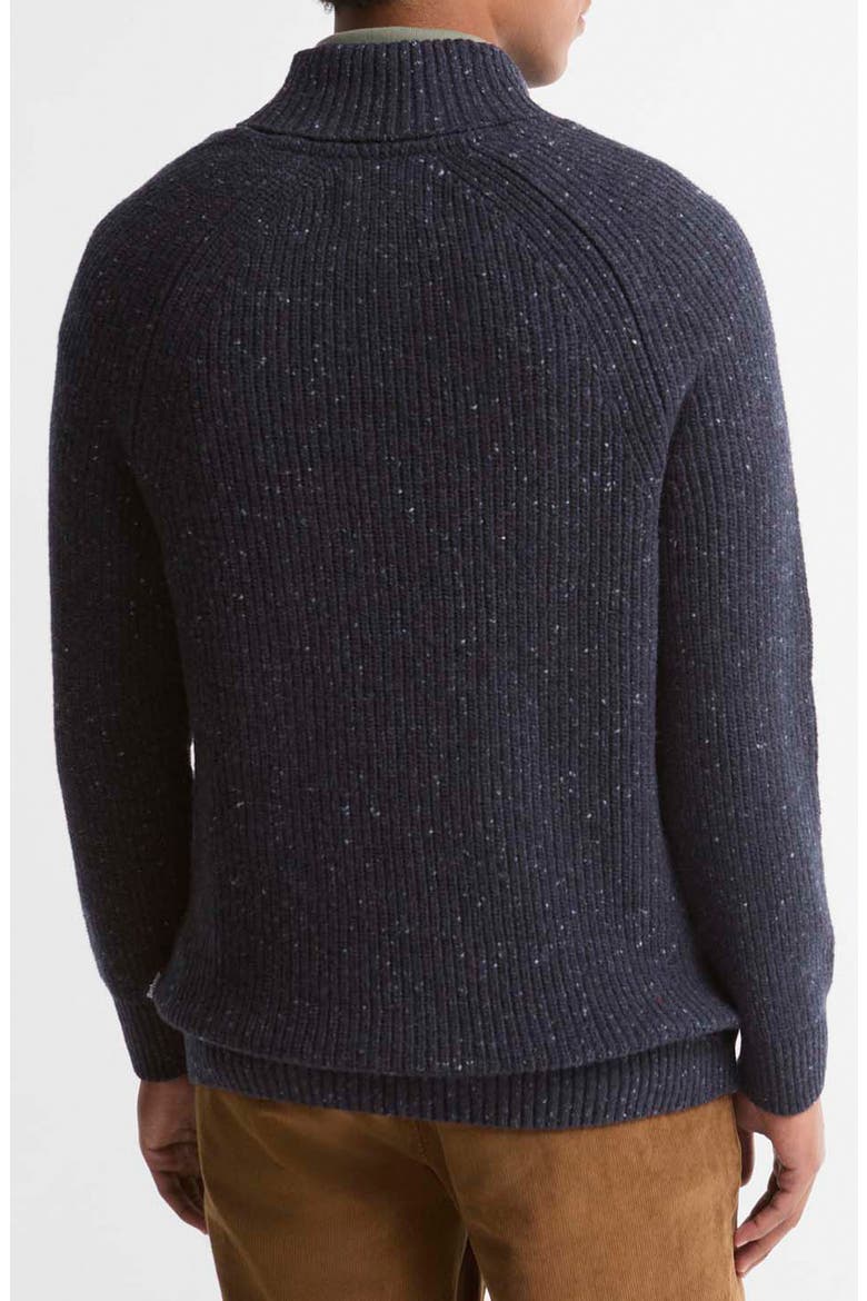 Essentials Fleck Shawl Collar Sweater, Alternate, color, NAVY