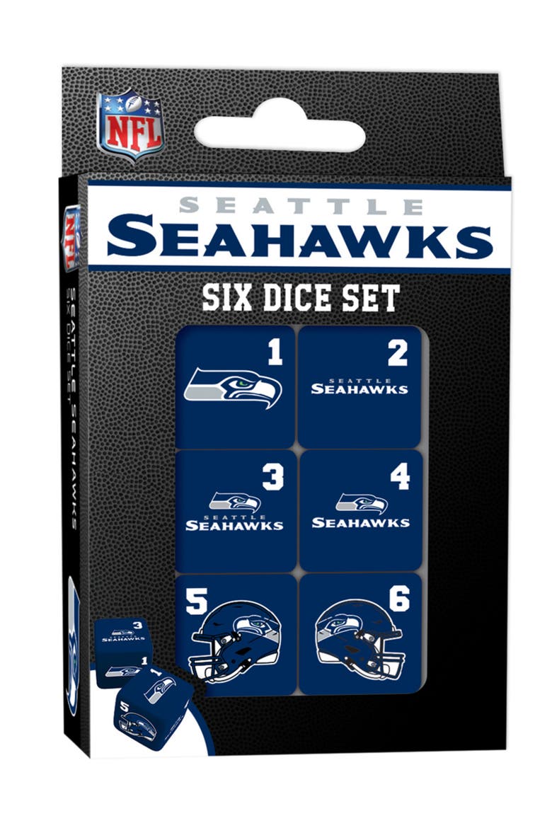 Seattle Seahawks Dice Set - 19mm, Main, color, Multicolor