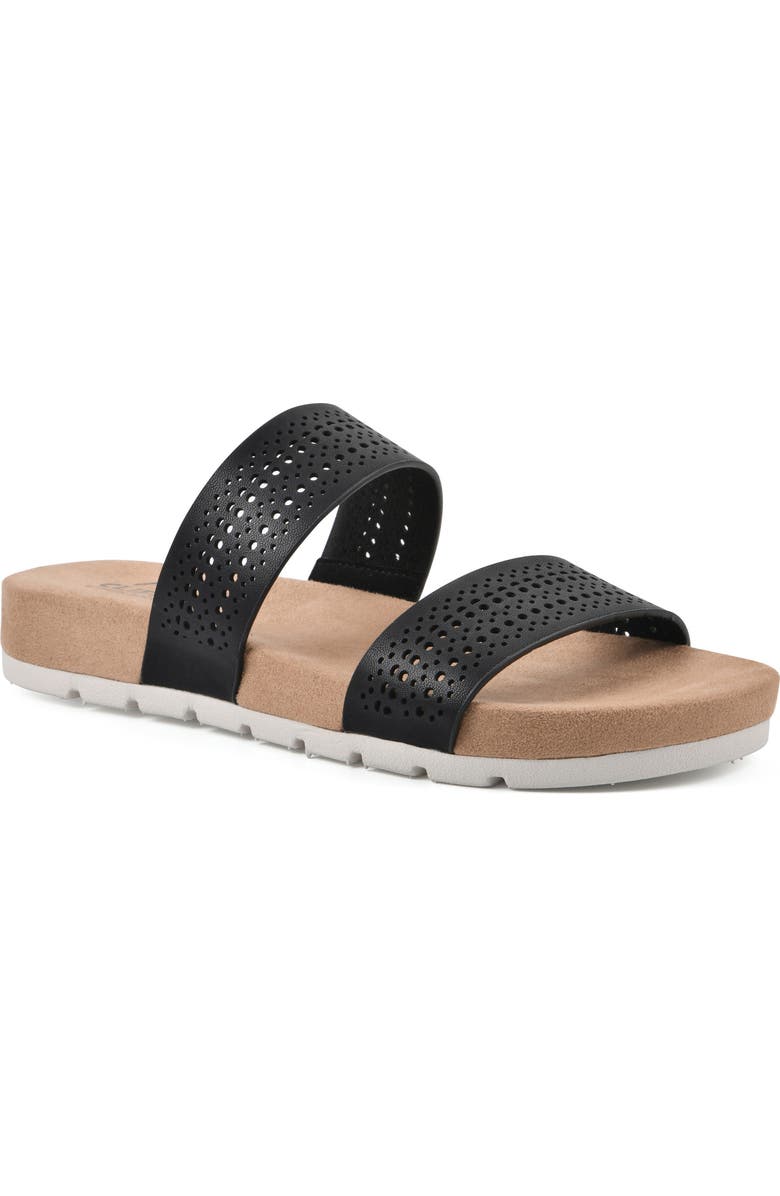 CLIFFS BY WHITE MOUNTAIN Thrilled Laser Cut Sandal, Main, color,