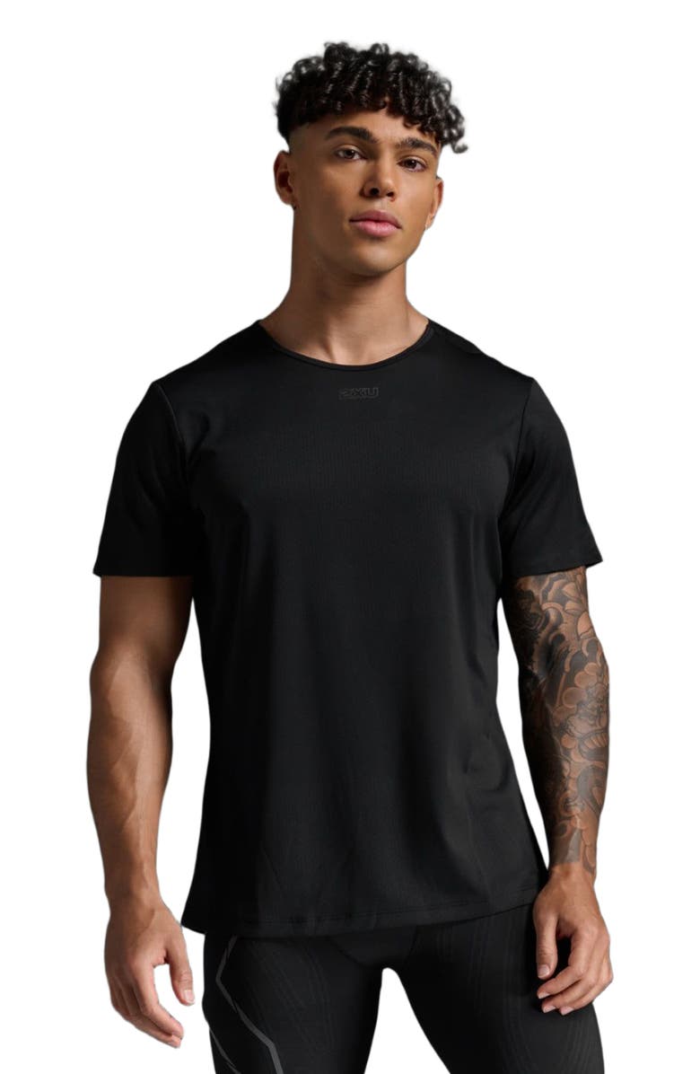 2XU Light Speed Tech Tee, Main, color, Black/Black Reflective