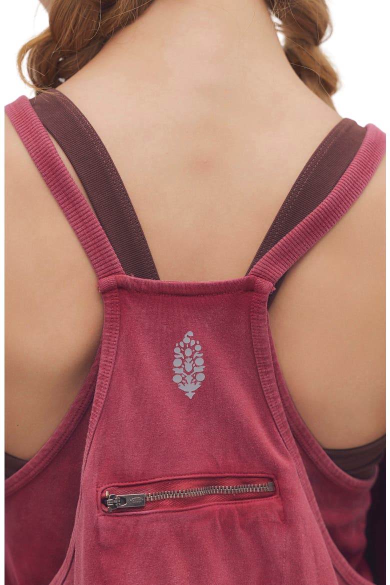 FP Movement Hot Shot Racerback Romper, Alternate, color, BRICK