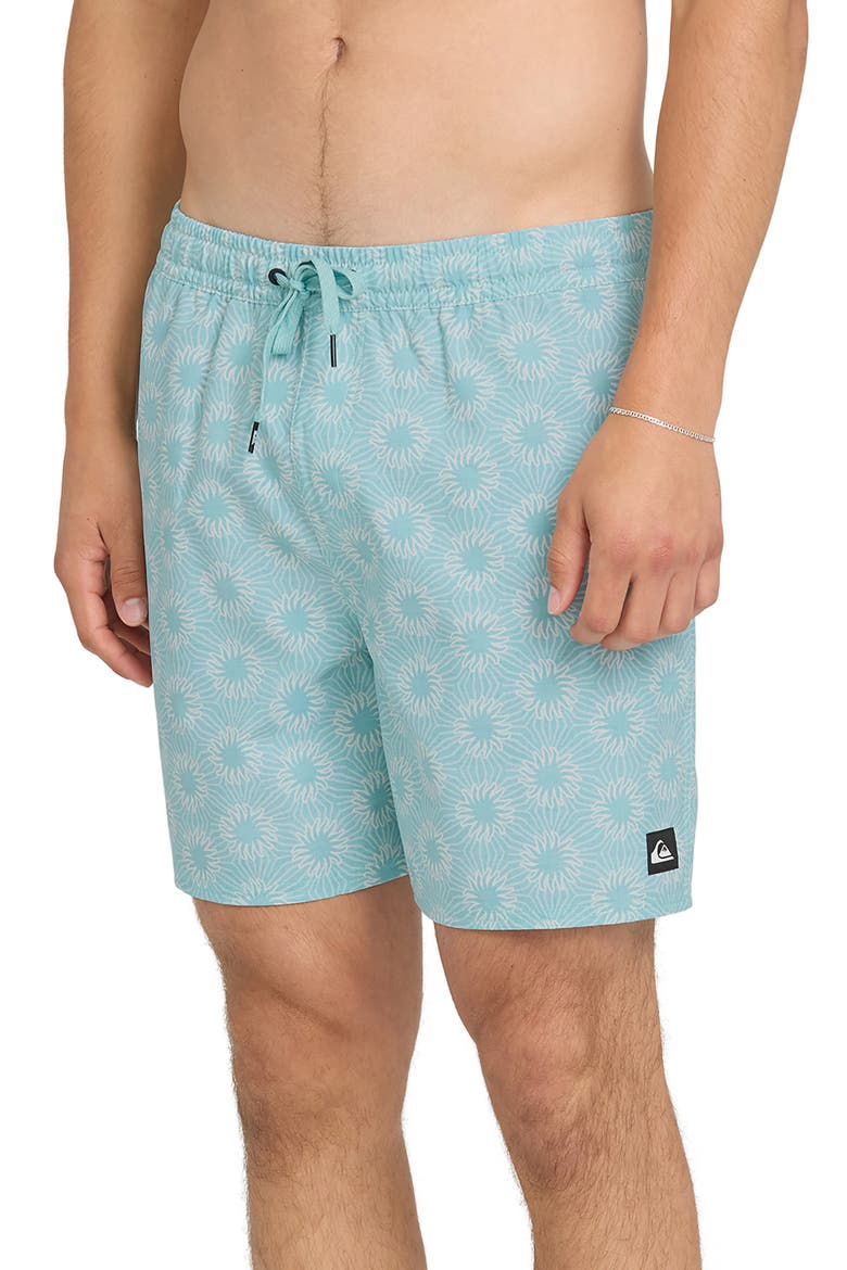 Ocean Mayhem Volley Swim Trunks, Alternate, color, AQUA