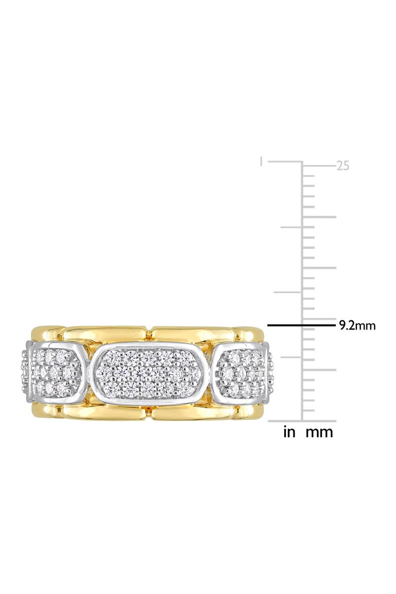 Men's Moissanite Station Ring, Alternate, color, GOLD