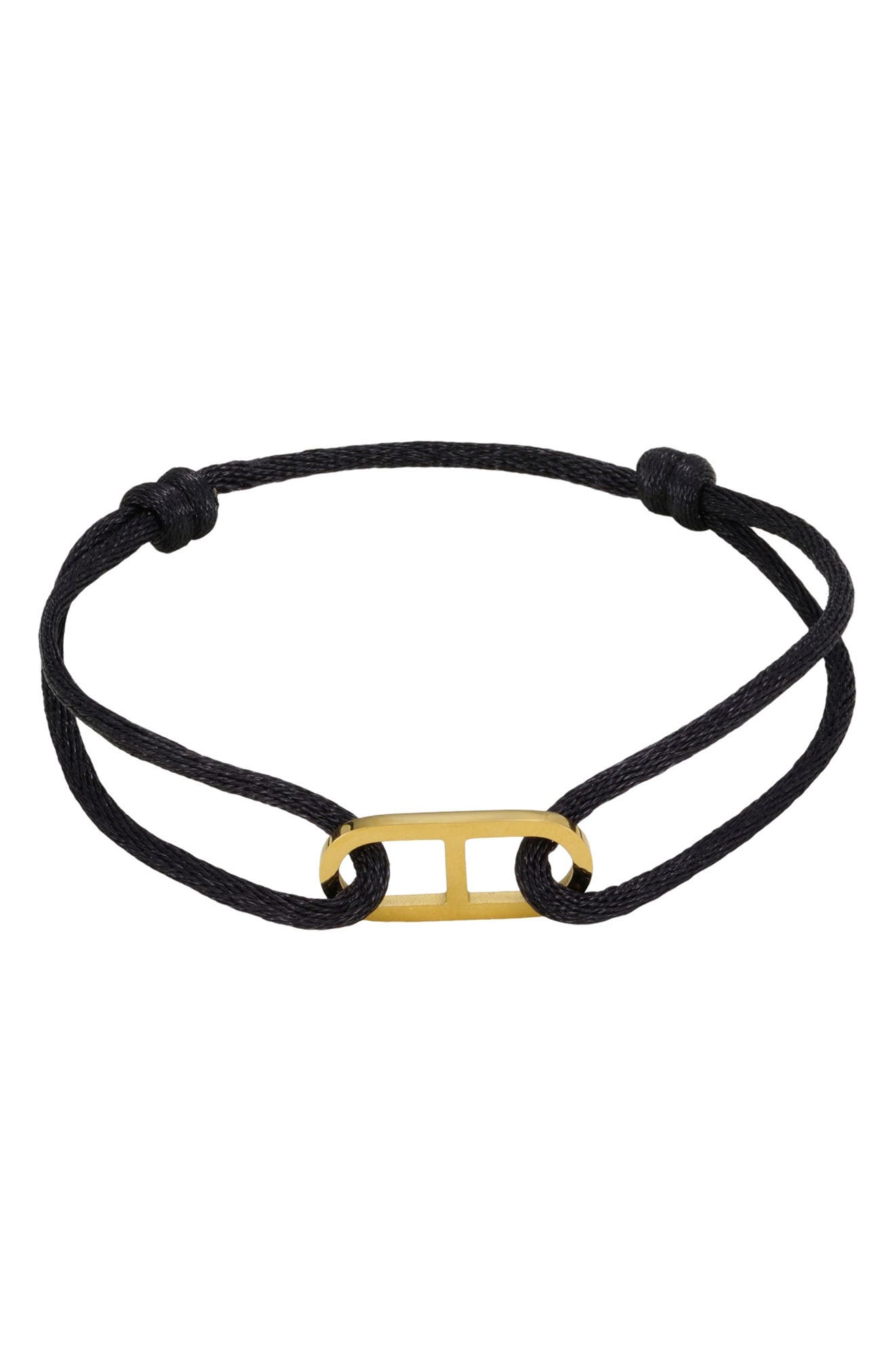 Men's Anchor Link Cord Bracelet
