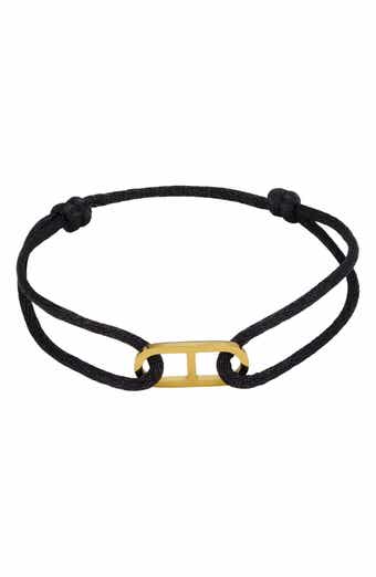 Men's Anchor Link Cord Bracelet