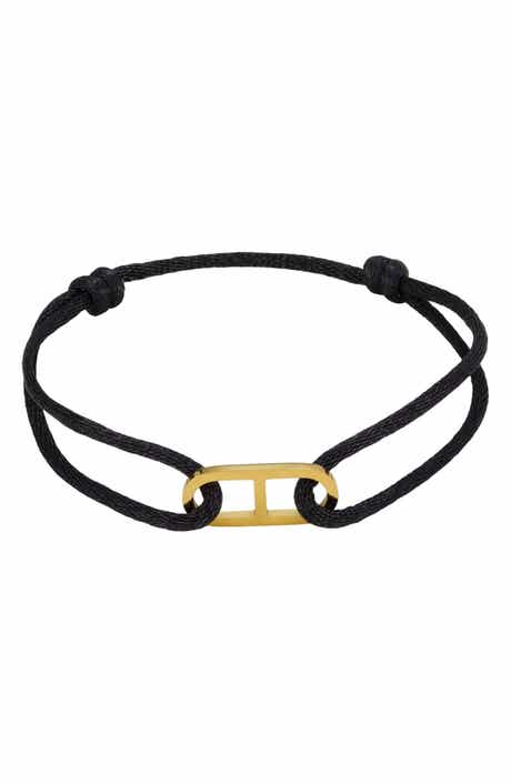 Men's Anchor Link Cord Bracelet