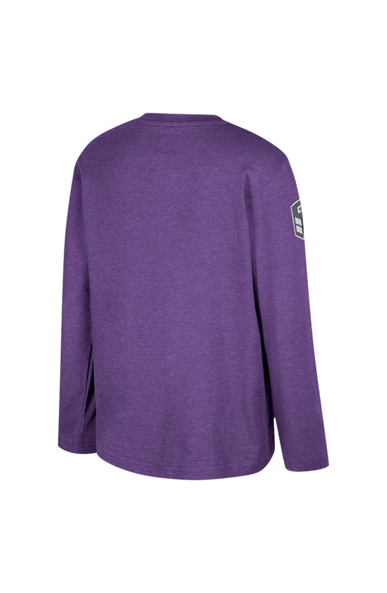 COLOSSEUM Youth Colosseum Heather Purple LSU Tigers OHT Military Appreciation Oorah Long Sleeve T-Shirt, Alternate, color, Heather Purple