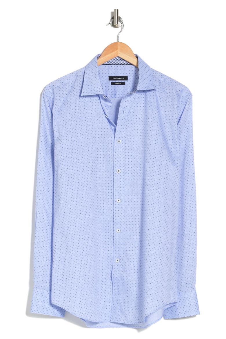Paisley Shaped Fit Shirt, Alternate, color, SKY