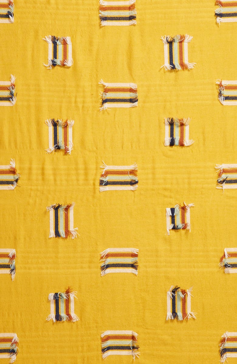 Madewell Rainbow Fringe Stripe Scarf, Alternate, color, 