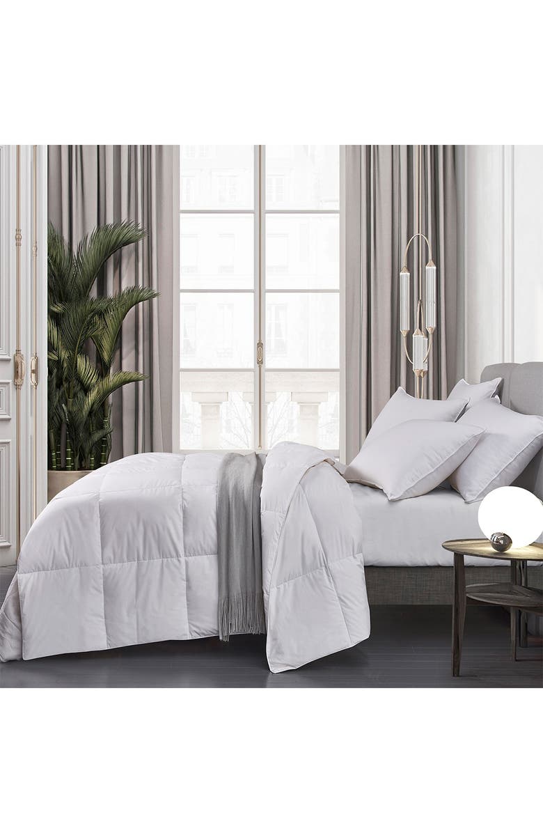 BLUE RIDGE HOME FASHIONS Kathy Ireland All Season White Down Fiber Comforter, Alternate, color, White