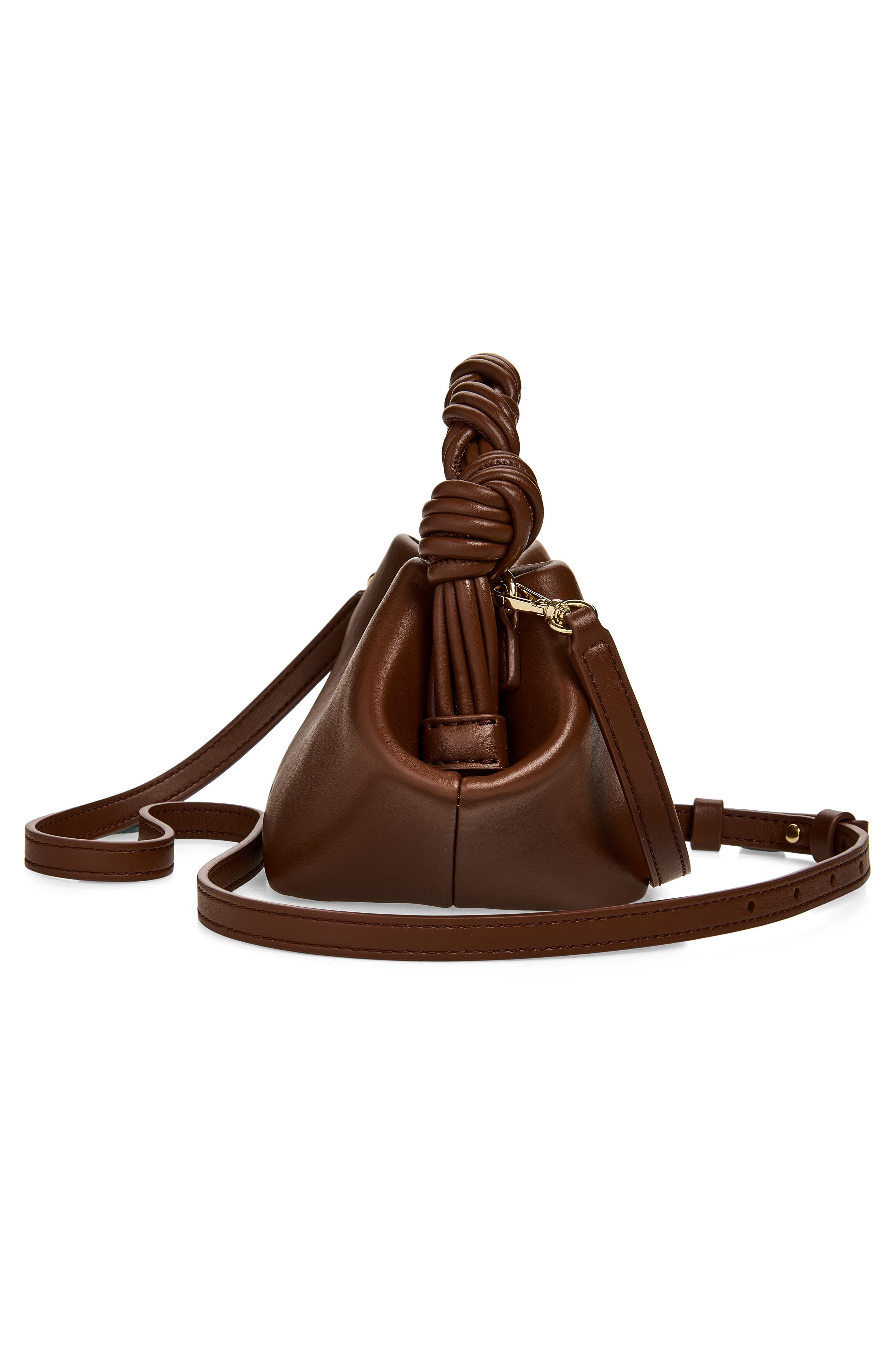 Bou Mini Leather Bag, Alternate, color, SORREL HORSE