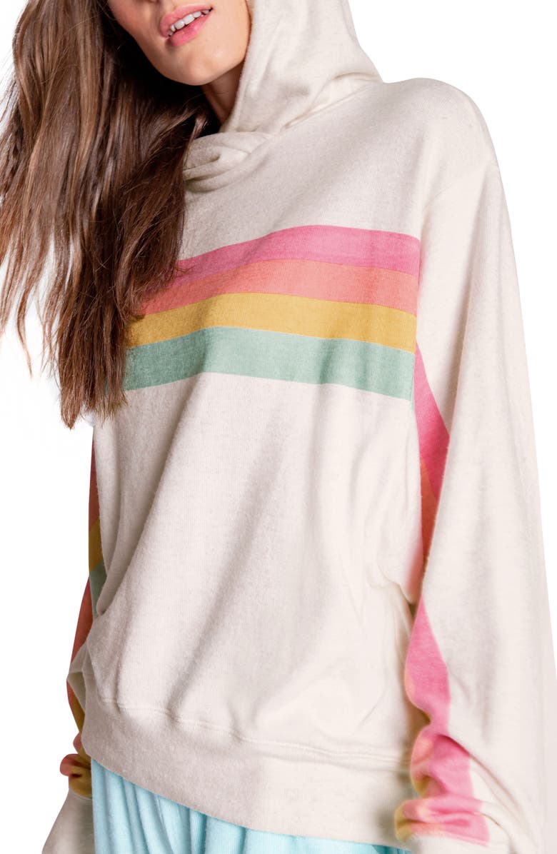 PJ Salvage Love Go Round Stripe Hoodie, Alternate, color,
