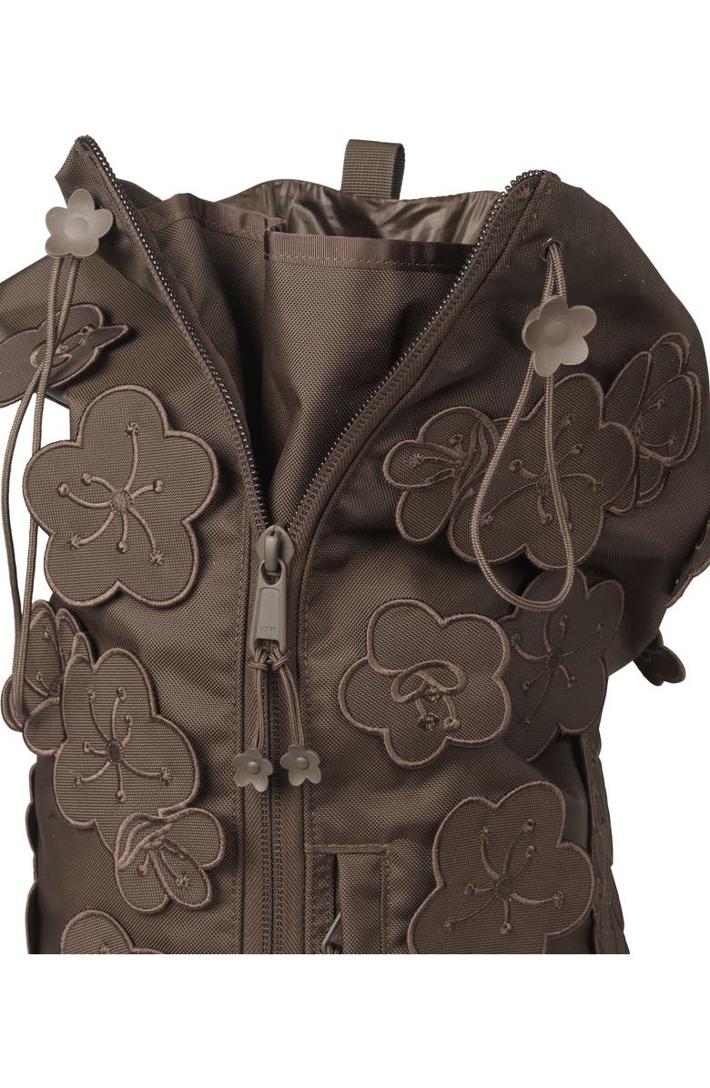 Cecilie Bahnsen x The North Face Floral Appliqué Nylon Canvas Backpack, Alternate, color,
