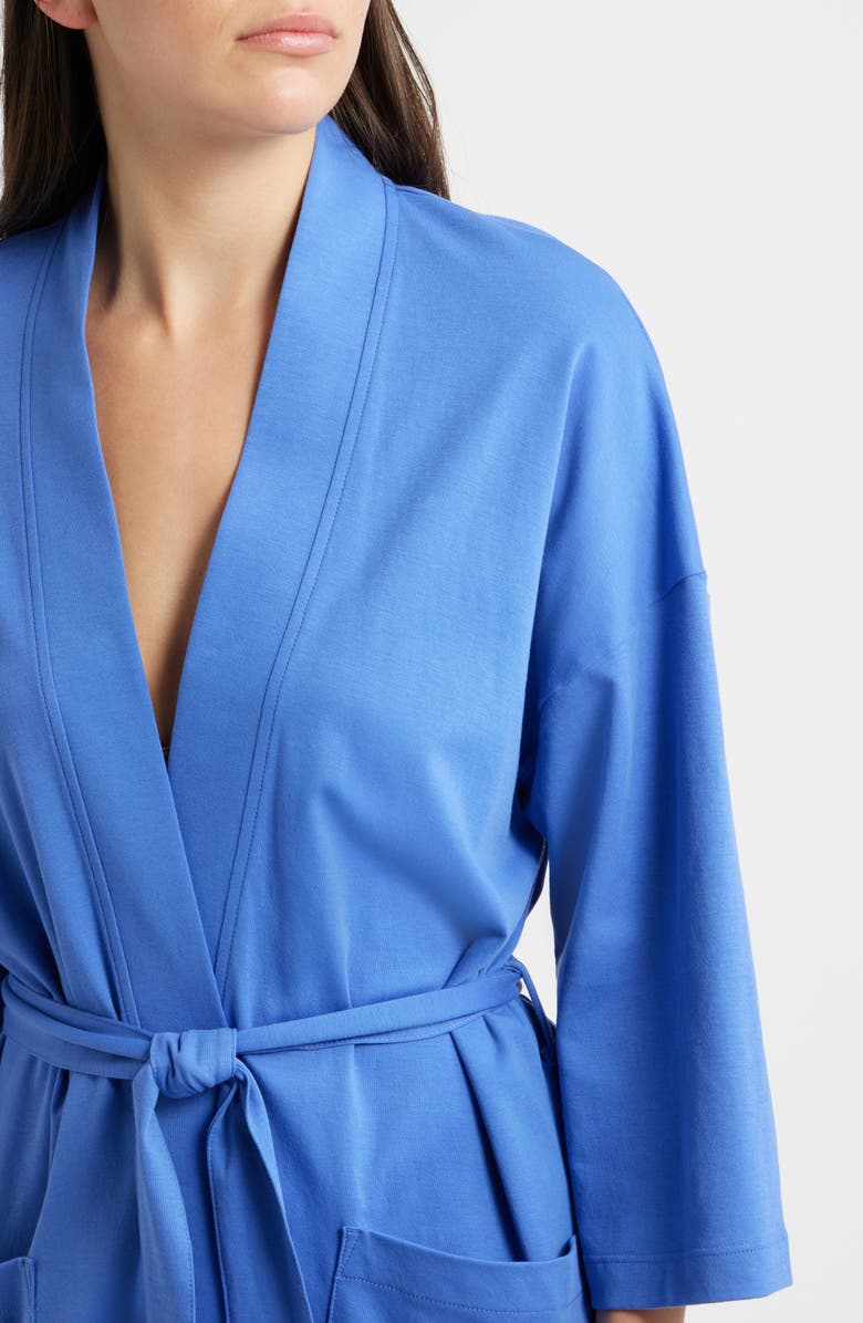 Eileen Fisher Organic Cotton Robe, Alternate, color, Blue Star