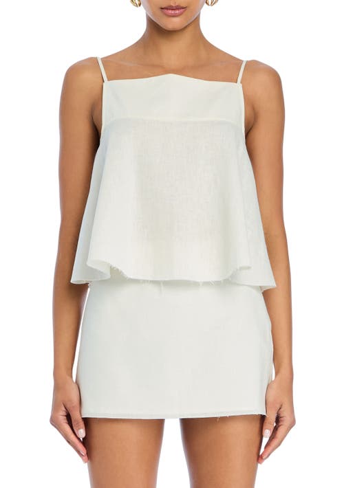 Ser.o.ya Miley Linen Top In Neutral