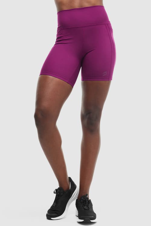 Peloton Cadent 7" Laser Perforated Bike Short In Plum
