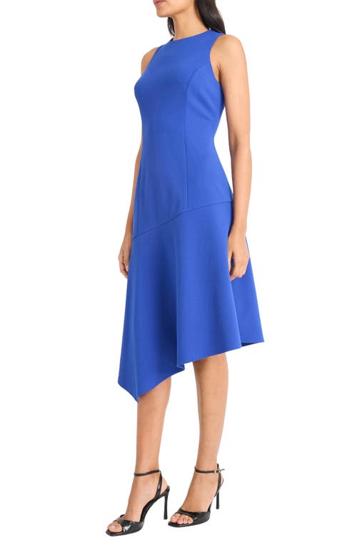 Maggy London Sleeveless Asymmetric Hem Midi Dress