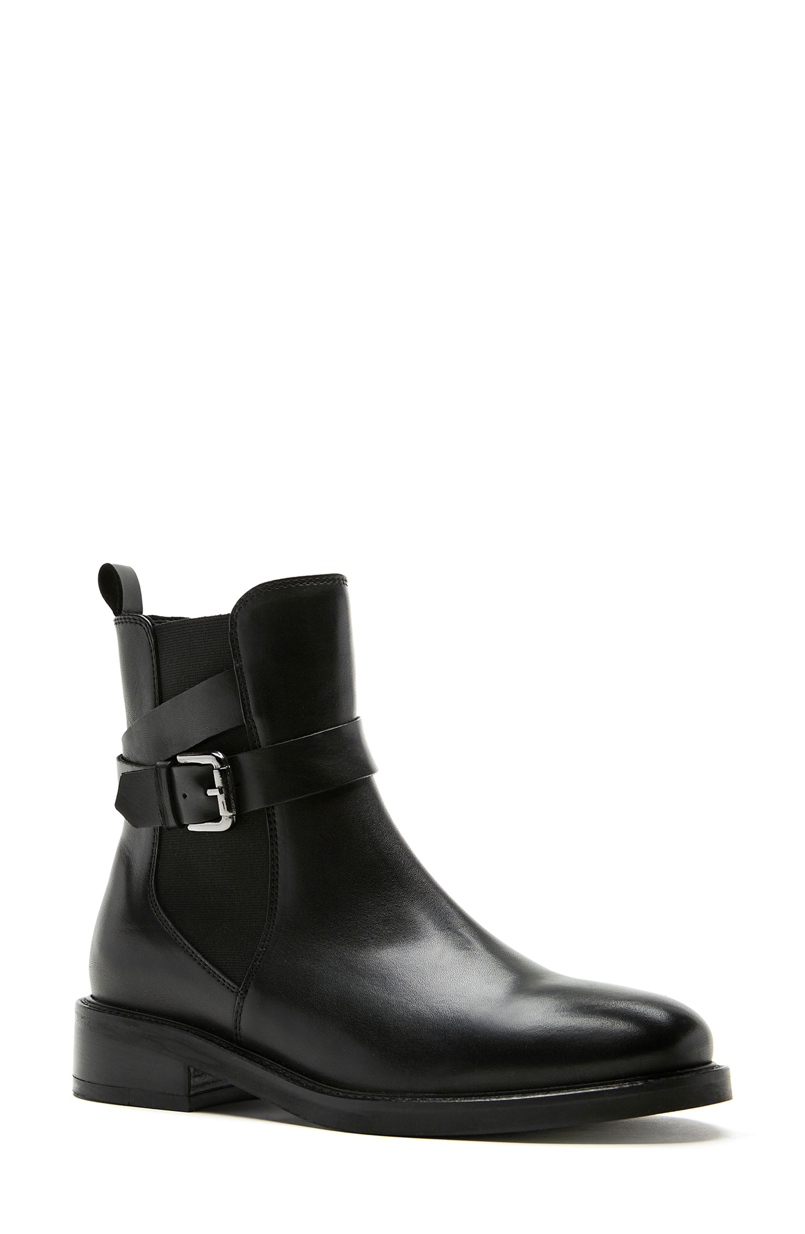 La Canadienne Auren City Dry<sup>™</sup> Waterproof Bootie, Main, color, Black Leather