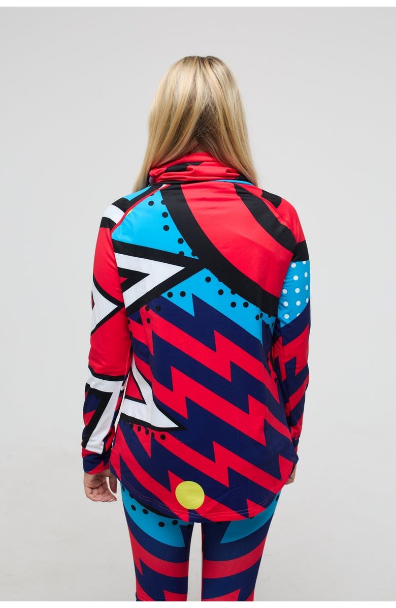 OOSC High Neck Baselayer Top - Fresh Prince Women's, Alternate, color, Multi-Colour