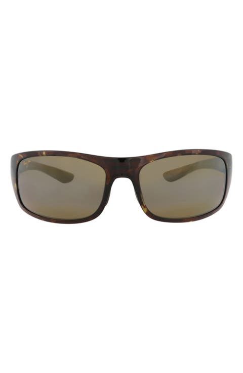 67mm Wrap Polarized Sunglasses