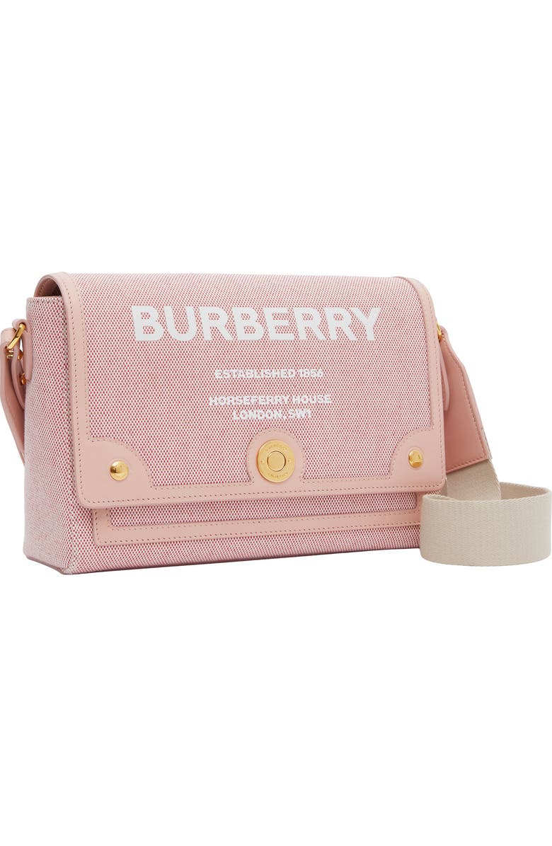 Burberry Medium Note Horseferry Print Canvas & Leather Crossbody Bag, Alternate, color,