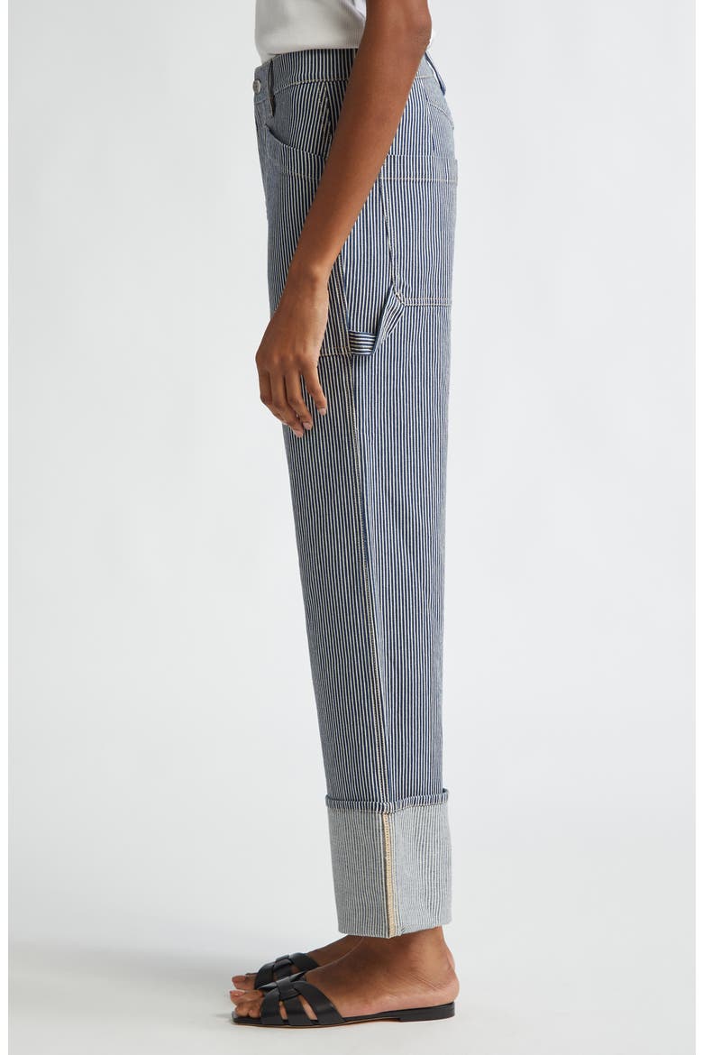 Dylan Stripe High Waist Relaxed Straight Leg Jeans, Alternate, color, SOLSTICE STRIPE