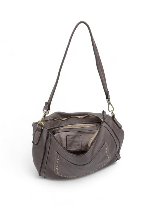 Bolsa Nova Emily Studded Shoulder Bag In Mushroom