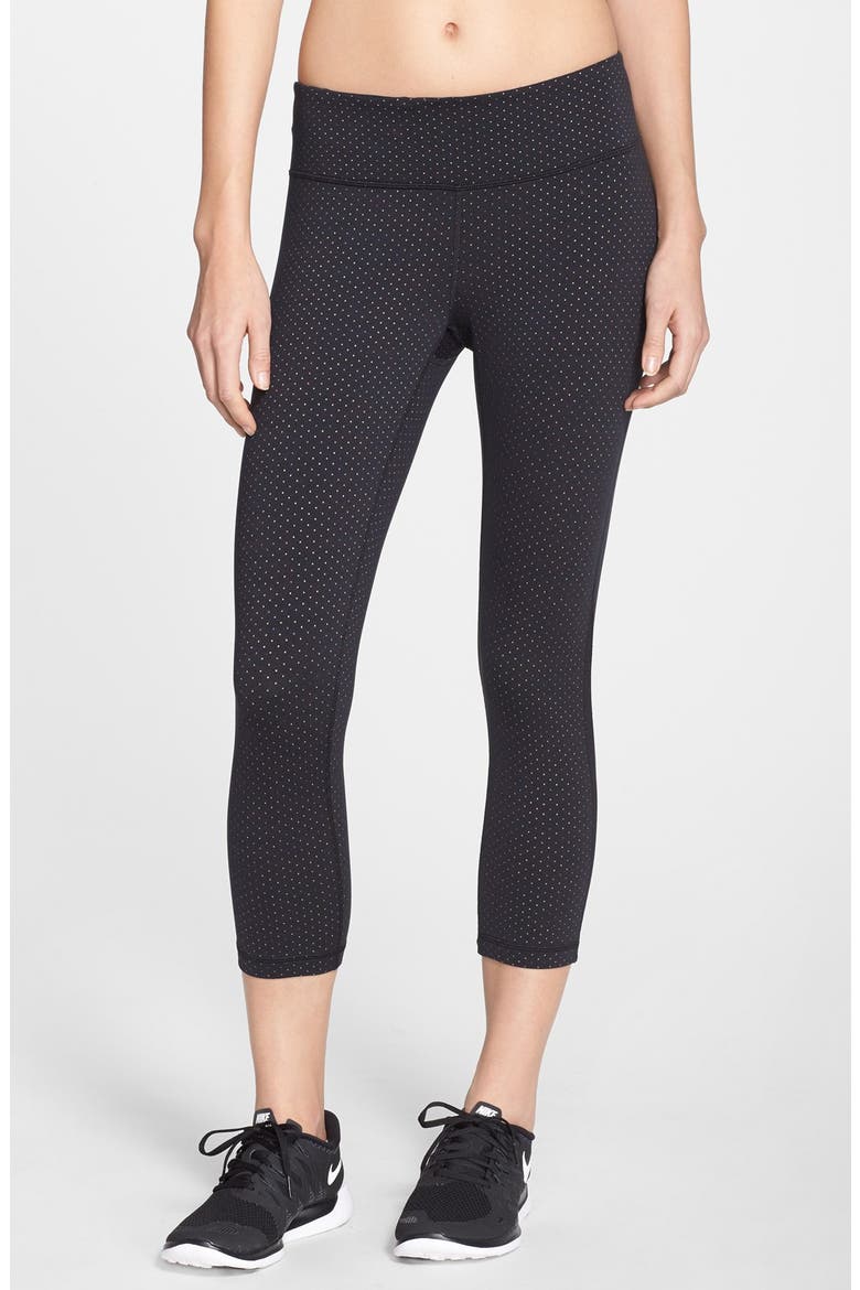 Live In Streamline Reversible Capris, Main, color, BLACK MULTI CONFETTI