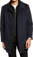 Hart Schaffner Marx MacBeth Wool Blend Car Coat with Bib