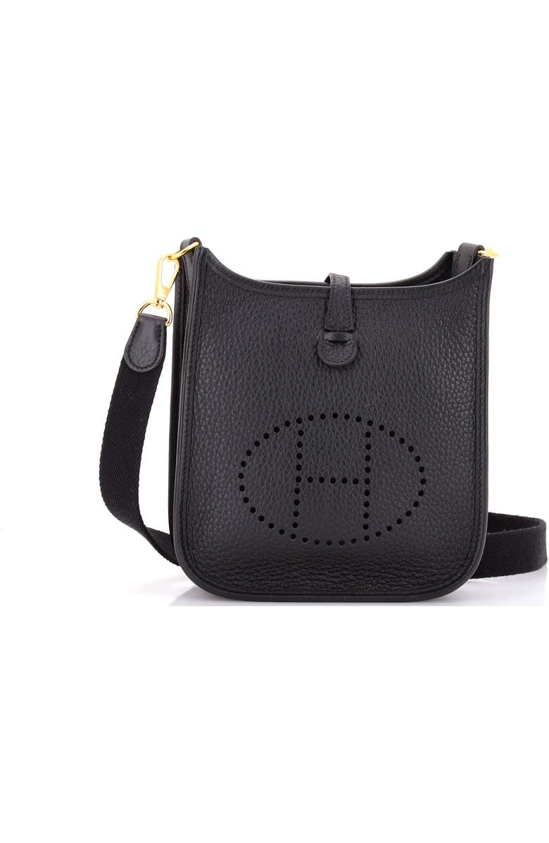 Pre-Owned Hermes Evelyne Bag Gen III Clemence TPM, Main, color, Noir