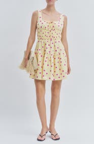 MAUDE CLUB Skye Polka Dot Minidress