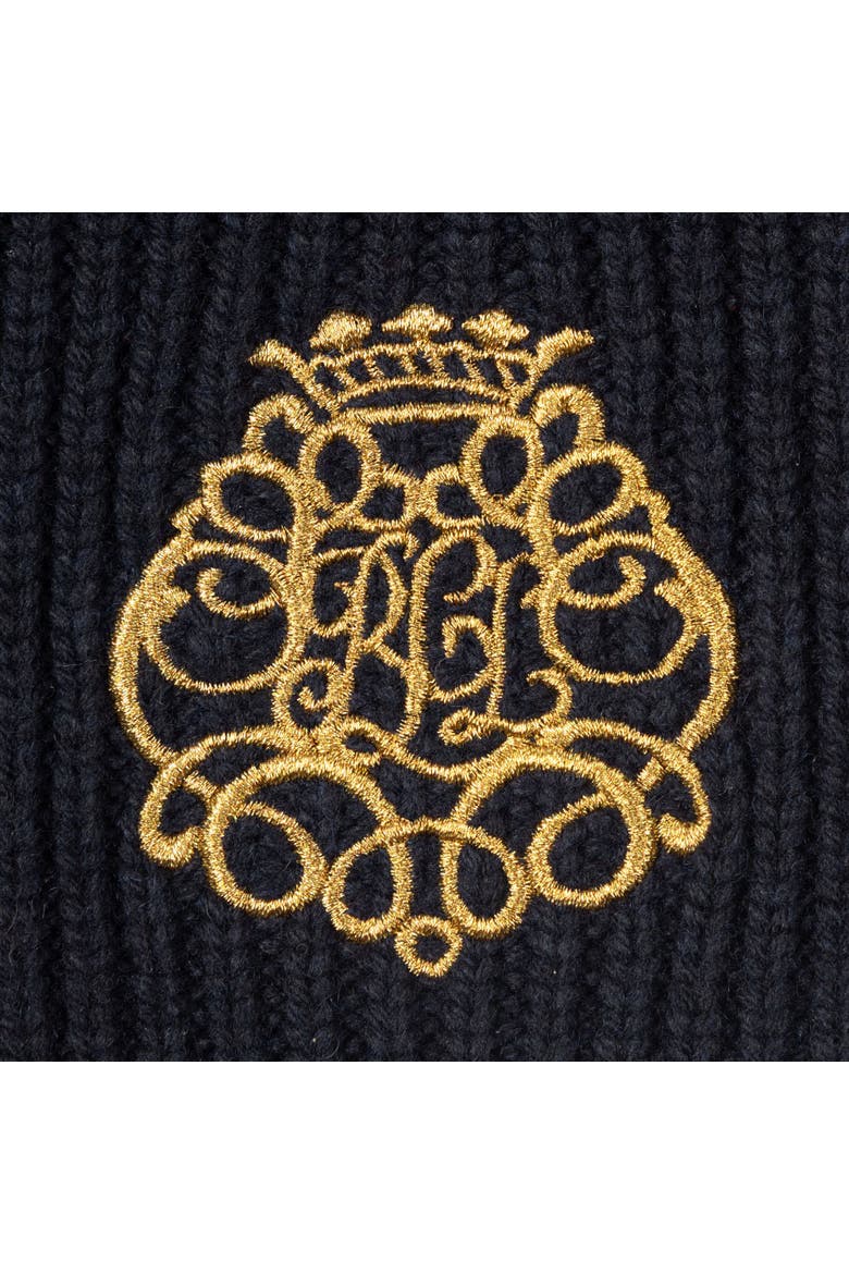direct embroidery cable scarf, Alternate, color, navy