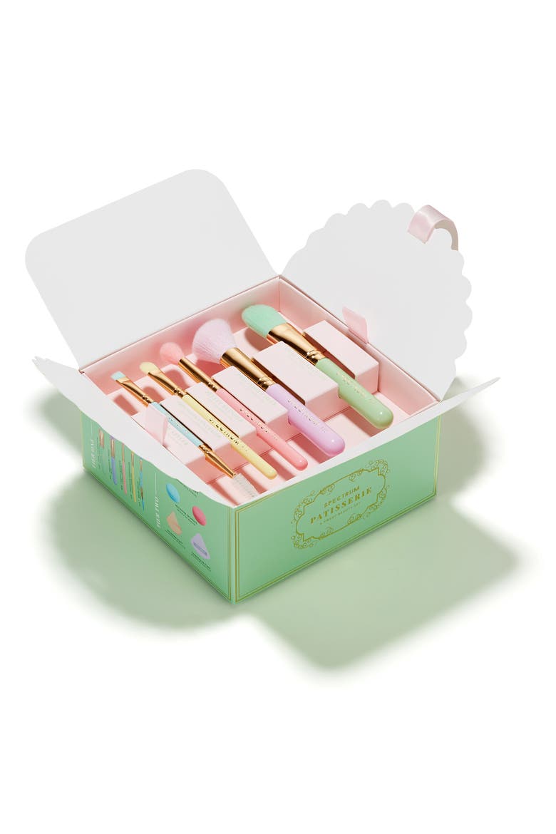 Patisserie 9-Piece Makeup Brush & Sponge Set, Alternate, color, GREEN