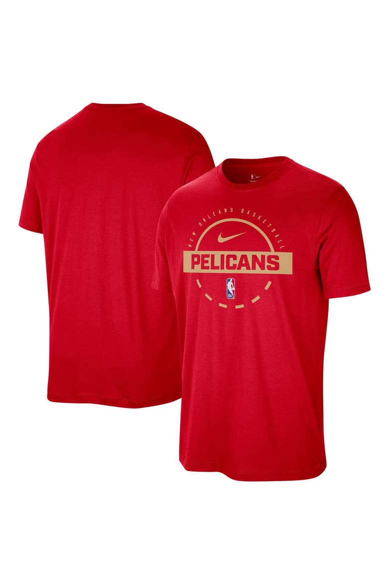 Men's Nike  Red New Orleans Pelicans Authentic Practice T-Shirt, Main, color, Red