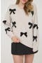 Bow Embellished Sweater
